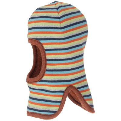 Pickapooh Baby und Kinder Schlupfmütze zum Wenden Bio-Schurwolle redwood Gr. 48