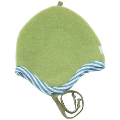 Pickapooh Kinder Mütze Bio-Merinowolle Fleece moosgrün Gr.48