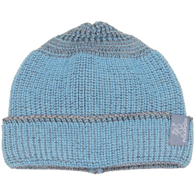 Pickapooh Kinder Mütze "Walter" Bio Schurwolle blau-grau Gr.1 (48-50)