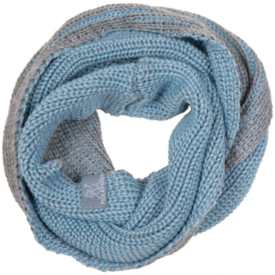 Pickapooh Kinder Schlauchschal Bio-Merinowolle blau-grau Gr.1