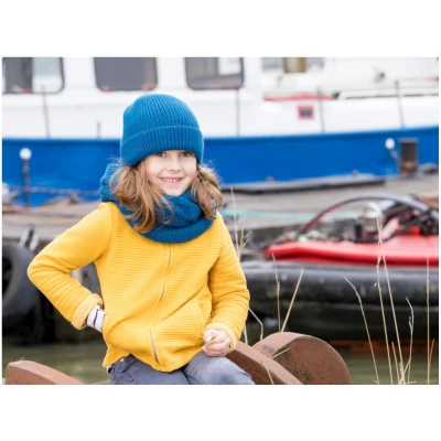 Pickapooh Kinder Schlauchschal Wolle Seide ocean One Size