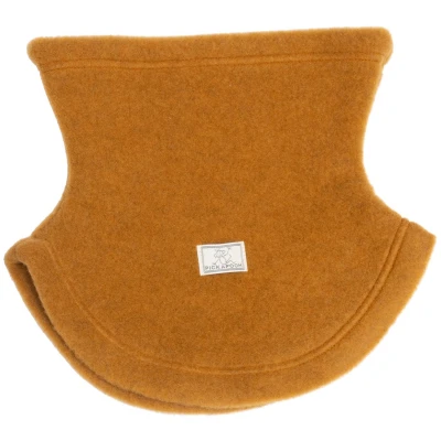 Pickapooh Kinder Schlupfschal Bio-Schurwolle Fleece caramel Gr.2 (ab 2 Jahre)