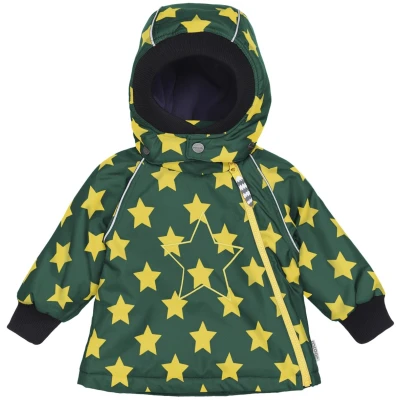 Racoon Outdoor Baby und Kinder Winterjacke "Liri" grün Gr. 74
