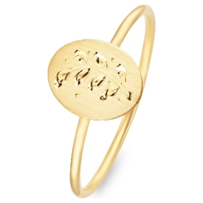 Ring "Zweig", gold 52