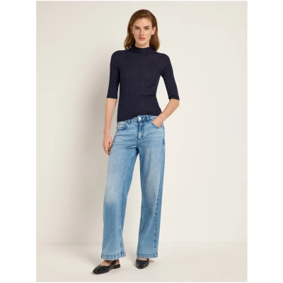 Rippenpullover Halbarm (GOTS)