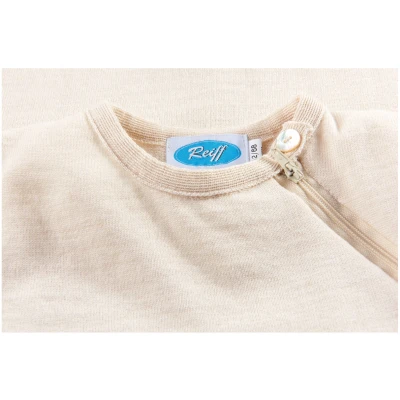 Schlafsack Baby Wolle Seide natur Gr. 62/68 (66 cm)