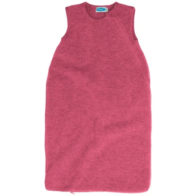 Schlafsack Baby ohne Arm Bio-Merinowolle Fleece Ganzjahr malve Gr.74/80