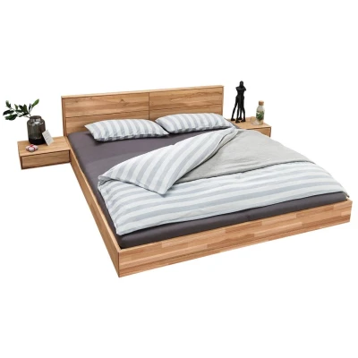 Schwebebett "Bellavista" | Massivholzbetten | 180x220 cm | Kernbuche