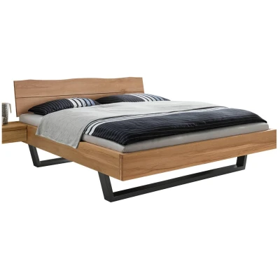 Schwebebett "Legna" | Massivholzbetten | 180x220 cm | Kernbuche