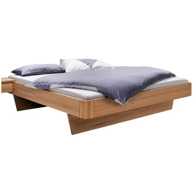 Schwebebett "Svariata" | Massivholzbetten | 180x220 cm | Wildeiche