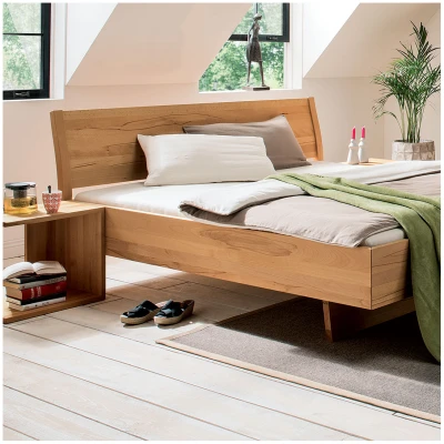 Schwebebett "Tanara" | Massivholzbetten | 90x200 cm | Buche