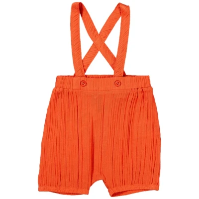 Sense Organics Baby Latzhose Musselin rusty red Gr.62/68 (3-6 Monate)