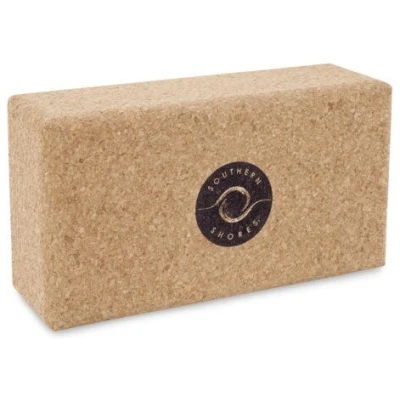 Southern Shores Rutschfester Yogablock aus natürlichem Kork