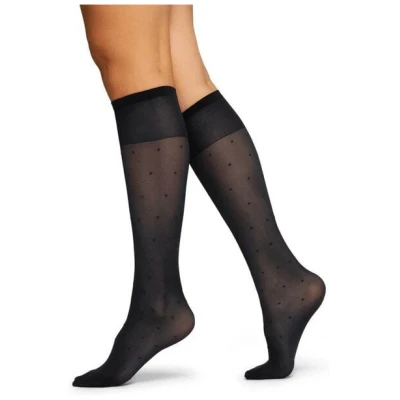 Swedish Stockings Kniestrümpfe Doris Dots aus Recycling-Material