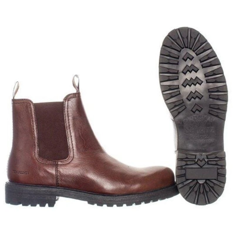 Ten Points Gefütterter Chelsea Boot aus Leder mit Wollfilz-Futter - Modell: Bertil