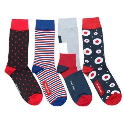 The Arctic Bay Socken 4er-Pack aus Bio-Baumwolle - Eldur Edition - Doppelfadig, Nachhaltig & Fair Hergestellt