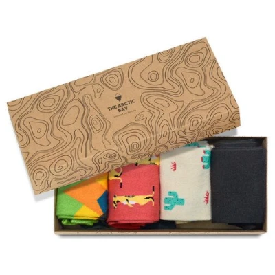 The Arctic Bay Socken 4er-Pack aus Bio-Baumwolle - Jangwa Edition - Doppelfadig, Nachhaltig & Fair Hergestellt