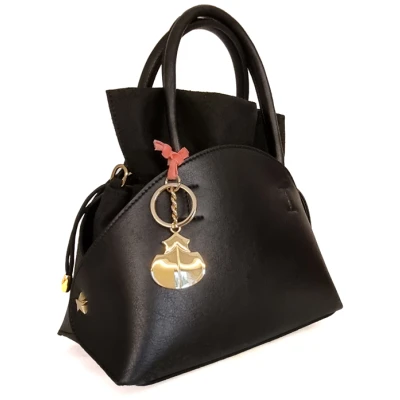 Vegane Handtasche Pienza, Farbe: Schwarz