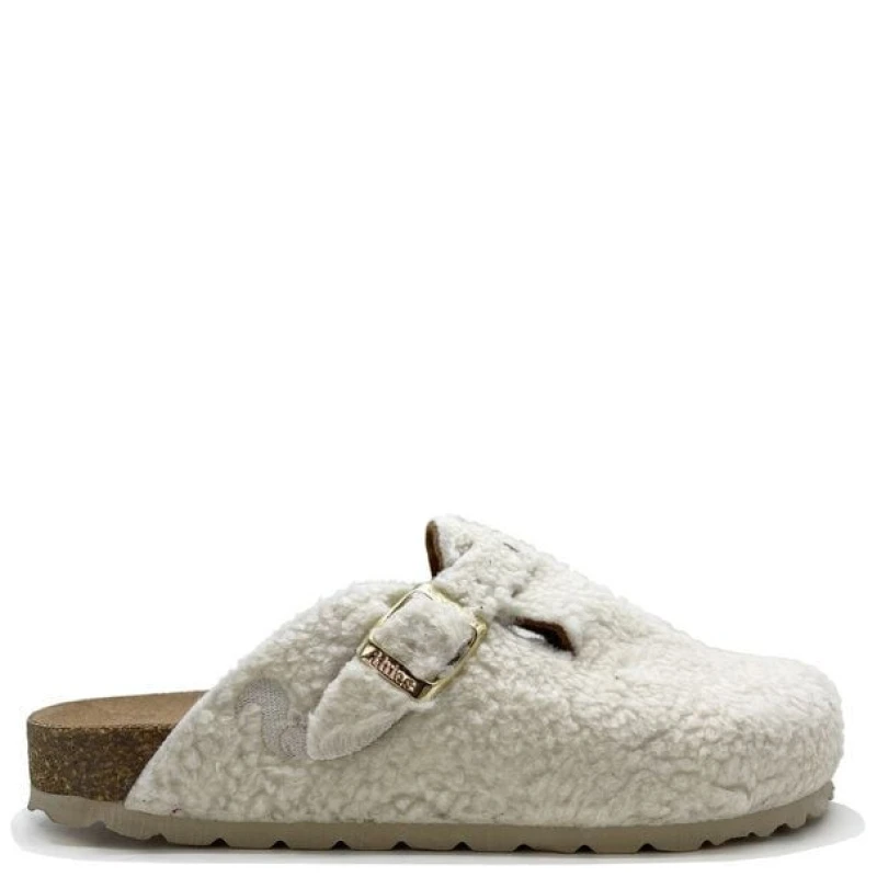 Veganer "thies ® Eco Teddy Clog" aus rec. PET & Biobaumwolle