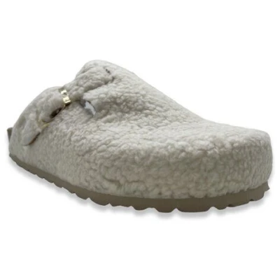 Veganer "thies ® Eco Teddy Clog" aus rec. PET & Biobaumwolle