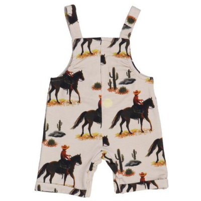 Walkiddy Bio-Baumwoll-Strampler 'The Cowboy' - Beige & Armlos - Nachhaltig & Kids-Friendly - GOTS zertifiziert
