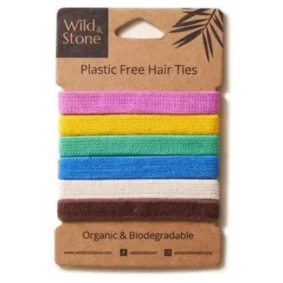 Wild and Stone Haargummis - plastikfrei - 6er Pack
