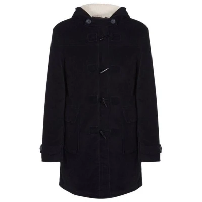 Will's Vegan Shop Duffle Coat aus veganer Wolle mit recyceltem veganem Shearling