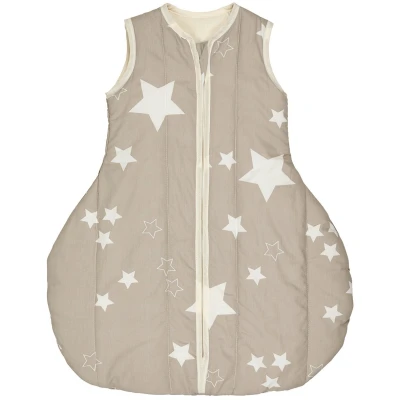Winterschlafsack Baby Bio-Schurwolle "Sterne grau" Gr.1 (70cm)