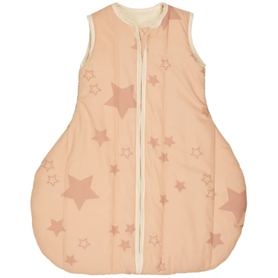 Winterschlafsack Baby Bio-Schurwolle "Sterne rosa" Gr.1 (70cm)