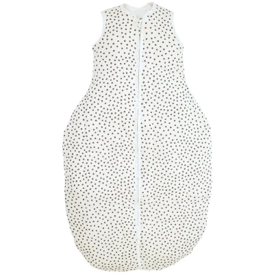 Winterschlafsack Baby Bio-Schurwolle Tupfen taupe Gr.1 (70cm)