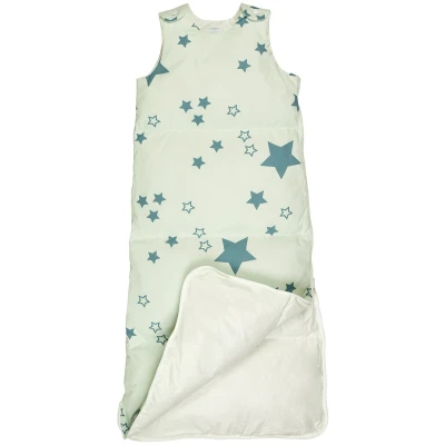 Winterschlafsack Baby, Daunen Stern mint Gr.1 (90 cm), Winter