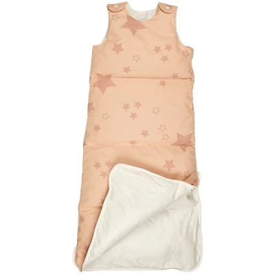Winterschlafsack Baby, Daunen Stern rosa Gr.1 (90 cm), Winter