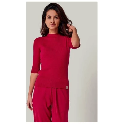 YOU LOOK PERFECT 100% Merino Halbarm-Strickpullover "Daria"
