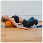 Yosana Yogakissen rund XL, Deutsche Bio-Dinkelspelzen Füllung, Durchmesser 35cm, Überzug aus Bio-Baumwolle, Sitzhöhe 15-17cm