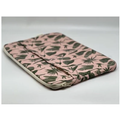 a Love Supreme Laptoptasche Botanicals Green on Pink