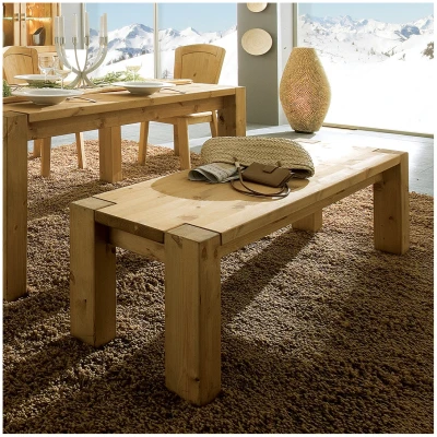 allnatura - Sitzbank "Mascella" | Sitzbänke | 43x160 cm | Kiefer