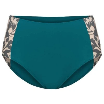bleed ECONYL® Midwaist Bikini Hose Petrol | Grau | Apricot
