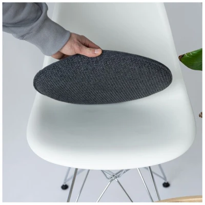 easy and green Sitzkissen Filz Oval | aus upcycling rPET Filz | Rutschfest | 40 x 36cm