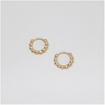 fejn jewelry Ohrringe 'ball huggie' Creolen mit Kugeln