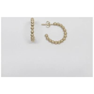 fejn jewelry Ohrstecker 'ball hoops' Kugelcreolen