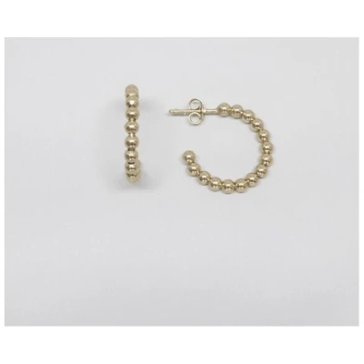 fejn jewelry Ohrstecker 'ball hoops' Kugelcreolen