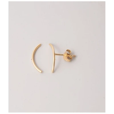 fejn jewelry Ohrstecker 'curved' mit Halbkreis