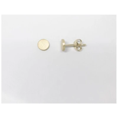 fejn jewelry Ohrstecker 'satin disc' mit runden Plättchen