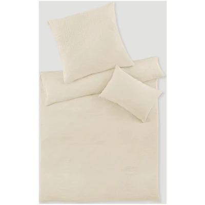 hessnatur Baby Bettwäsche Musselin aus Bio-Baumwolle - natur - Größe 135x200 / 80x80 cm
