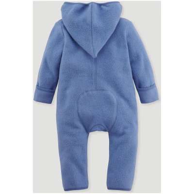 hessnatur Baby Fleece Overall Regular aus Bio-Baumwolle - blau - Größe 50/56