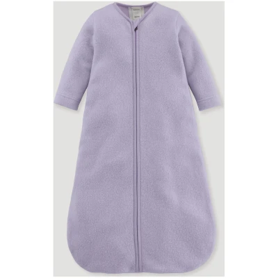 hessnatur Baby Fleece Schlafsack aus Bio-Baumwolle - lila - Größe 70 cm