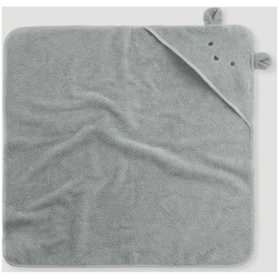 hessnatur Baby Frottier-Handtuch aus Bio-Baumwolle - grün - Größe 70 x 70 cm