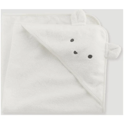 hessnatur Baby Frottier-Handtuch aus Bio-Baumwolle - weiß - Größe 70 x 70 cm