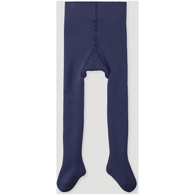 hessnatur Baby Plüsch Strumpfhose aus Bio-Baumwolle - blau - Größe 50/56