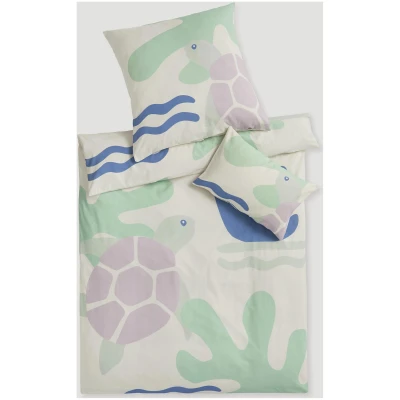 hessnatur Baby Renforcé Bettwäsche-Set aus Bio-Baumwolle - natur - Größe 135x200 / 80x80 cm